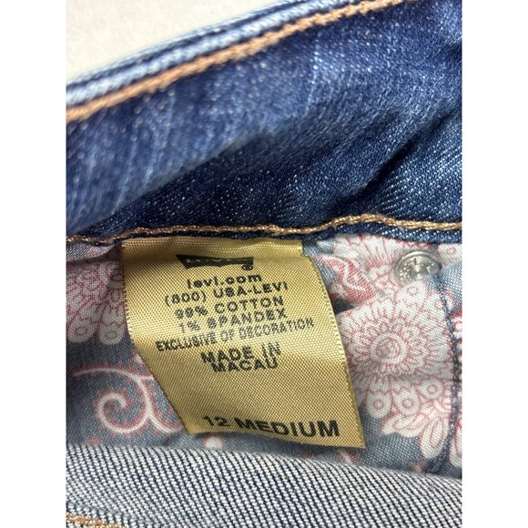 Levis' Womens Slender Boot Cut 526 Jeans Size 12 Medium Wash - Picture 4 of 4